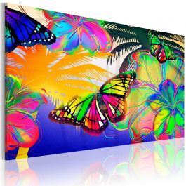 Canvas Print - Exotic butterflies