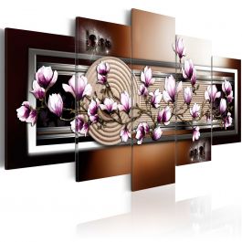 Canvas Print - Zen garden and magnolia