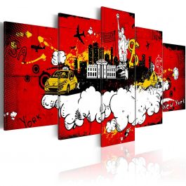 Canvas Print - New York: comic
