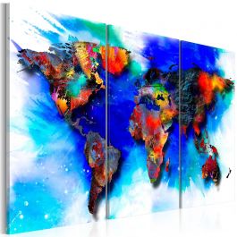 Canvas Print - Rainbow map