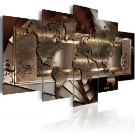 Canvas Print - Chestnut map