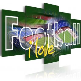 Canvas Print - I Love Football