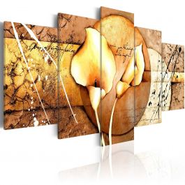 Canvas Print - The Secret of Calla Lily - Gold