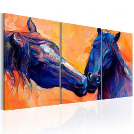 Canvas Print - Blue Horses