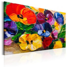 Canvas Print - Spring Pansies