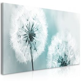 Πίνακας - Fluffy Dandelions (1 Part) Blue Wide 100x45