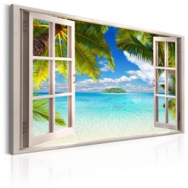 Canvas Print - Window: Sea View
