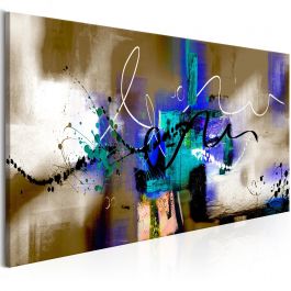 Canvas Print - Crazy Serpentines (1 Part) Brown Narrow