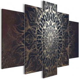 Canvas Print - Hypnosis (5 Parts) Brown Wide