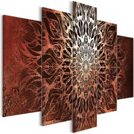 Canvas Print - Hypnosis (5 Parts) Orange Wide