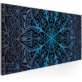 Canvas Print - Feathers (1 Part) Blue Narrow