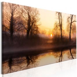 Canvas Print - Winter Sunset (1 Part) Narrow