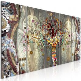 Canvas Print - Tree of Life (5 Parts) Narrow 225x90