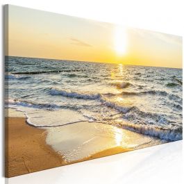 Canvas Print - Calm Waves (1 Part) Narrow Golden