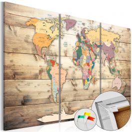 Decorative Pinboard - Map of Dreams [Cork Map]