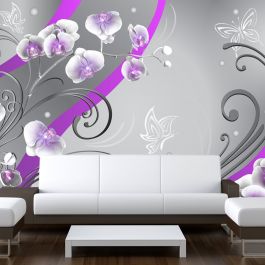 Φωτοταπετσαρία - Purple orchids - variation