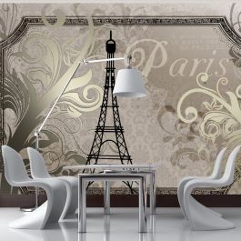 Wallpaper - Vintage Paris - gold