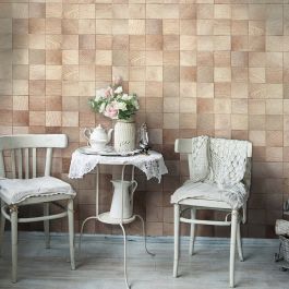 Wallpaper - Wooden geometry 50x1000