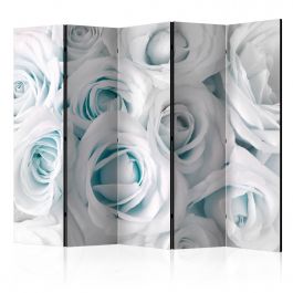 Διαχωριστικό με 5 τμήματα - Satin Rose (Turquoise) II [Room Dividers]