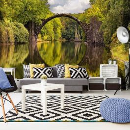 Self-adhesive photo wallpaper - Devil's Bridge in Kromlau, Germany