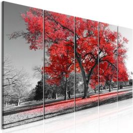 Table - Autumn in the Park (5 Parts) Narrow Red