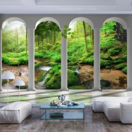 Self-adhesive photo wallpaper - Pillars and Forest