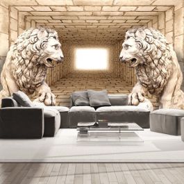 Self-adhesive photo wallpaper - Mystery of lions
