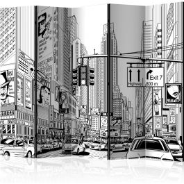 Partition with 5 sections - Street in New York city II [Room Dividers]