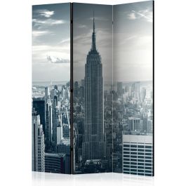 3-part divider - Amazing view to New York Manhattan at sunrise [Room Dividers]