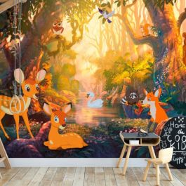 Self-adhesive photo wallpaper - Animals in the Forest