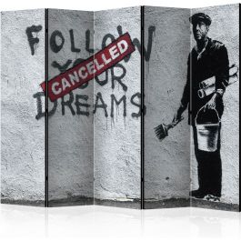 Διαχωριστικό με 5 τμήματα - Dreams Cancelled (Banksy) II [Room Dividers]