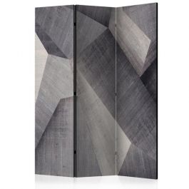 3-partition divider - Abstract concrete blocks [Room Dividers]