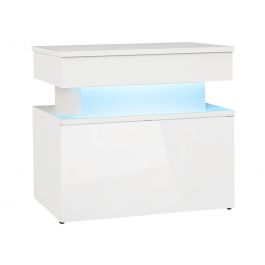 Bedside table Glossa 1S with LED