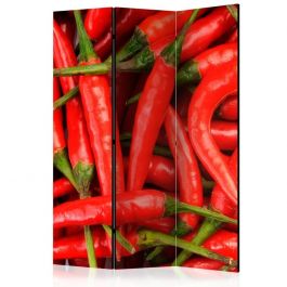 Διαχωριστικό με 3 τμήματα - chili pepper - background [Room Dividers]