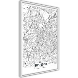 Αφίσα - City map: Brussels