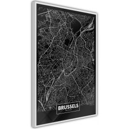 Αφίσα - City Map: Brussels (Dark)