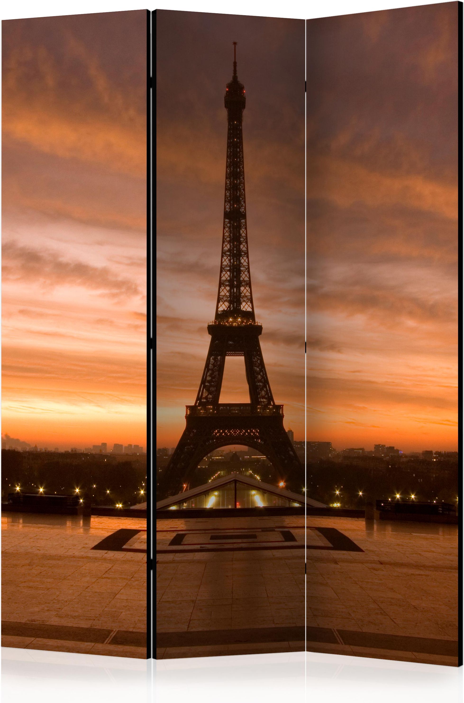 Διαχωριστικό με 3 τμήματα – Eiffel tower at dawn [Room Dividers]