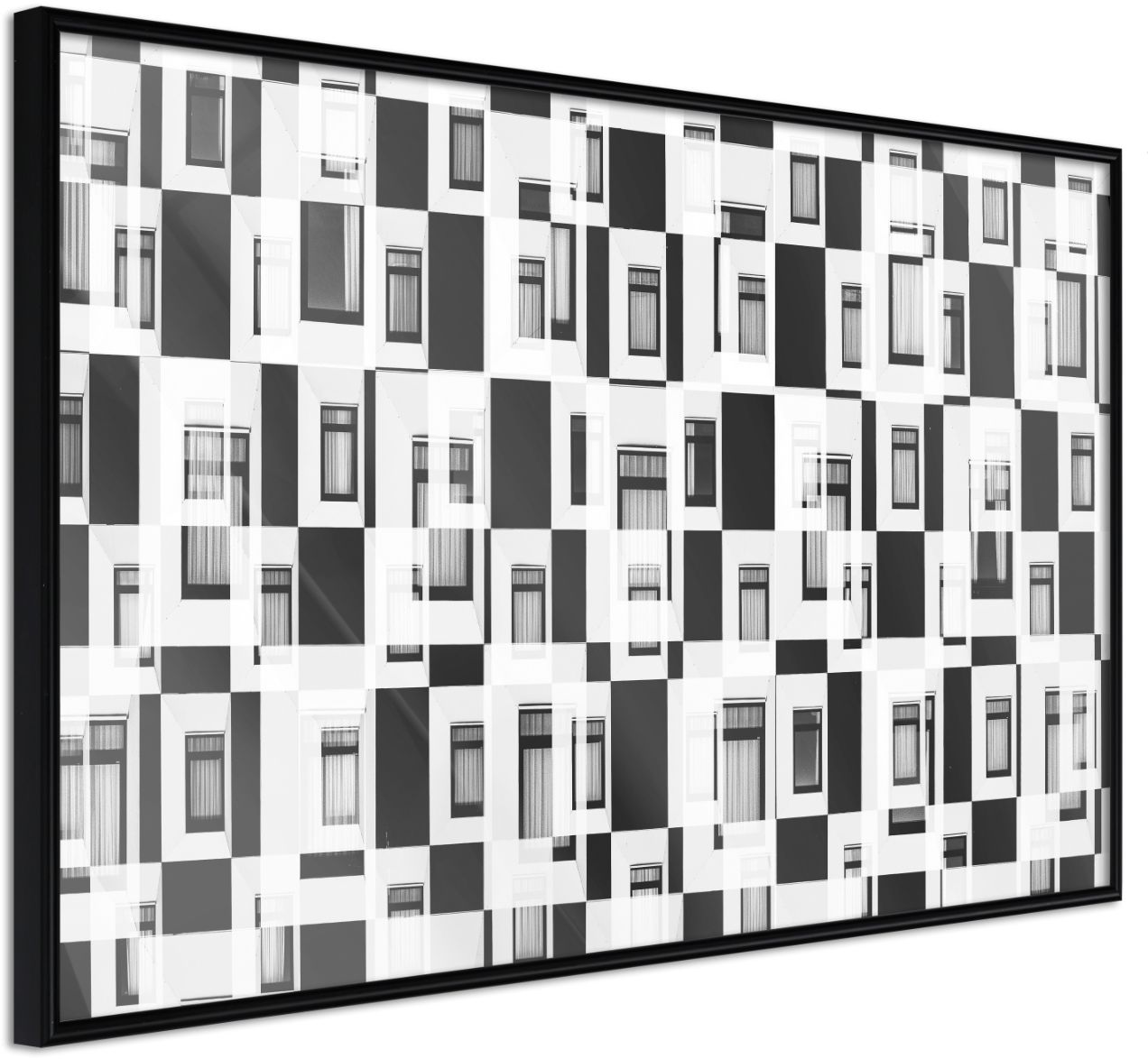 PoliHome Αφίσα - Modern Public Housing - 60x40 - Μαύρο - Χωρίς πασπαρτού