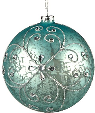 Χριστουγεννιάτικη Μπάλα σε Aqua χρώμα