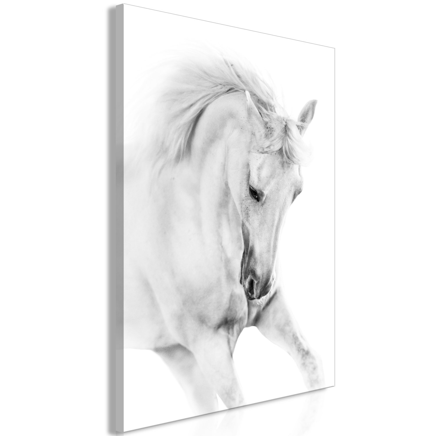 PoliHome Πίνακας - White Horse (1 Part) Vertical - 40x60