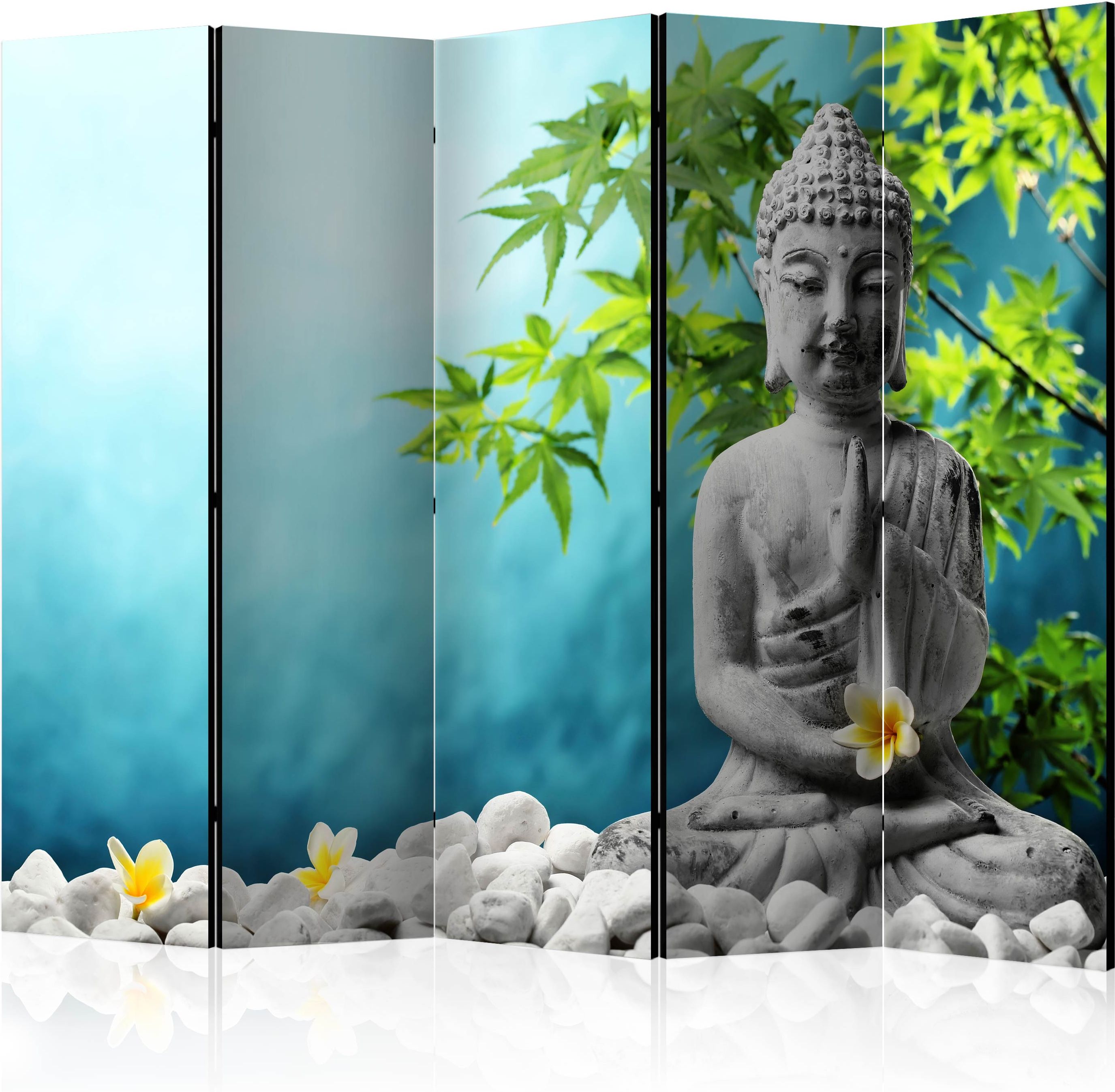 Διαχωριστικό με 5 τμήματα – Buddha: Beauty of Meditation II [Room Dividers]