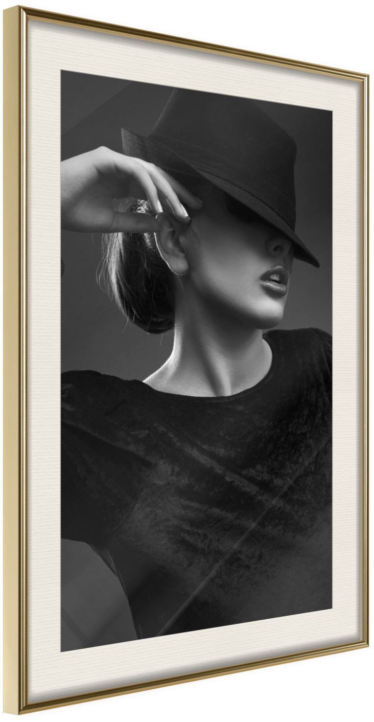 PoliHome Αφίσα - Coquette - 20x30 - Χρυσό - Με πασπαρτού
