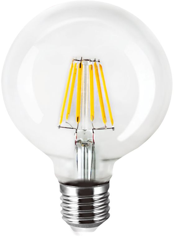 Λαμπτήρας LED Filament InLight E27 G95 6W 2700K Dimmable