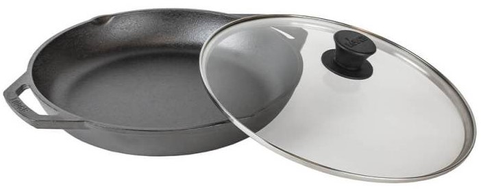 Μαντεμένιο τηγάνι Lodge με καπάκι Chef Collection 3 lt