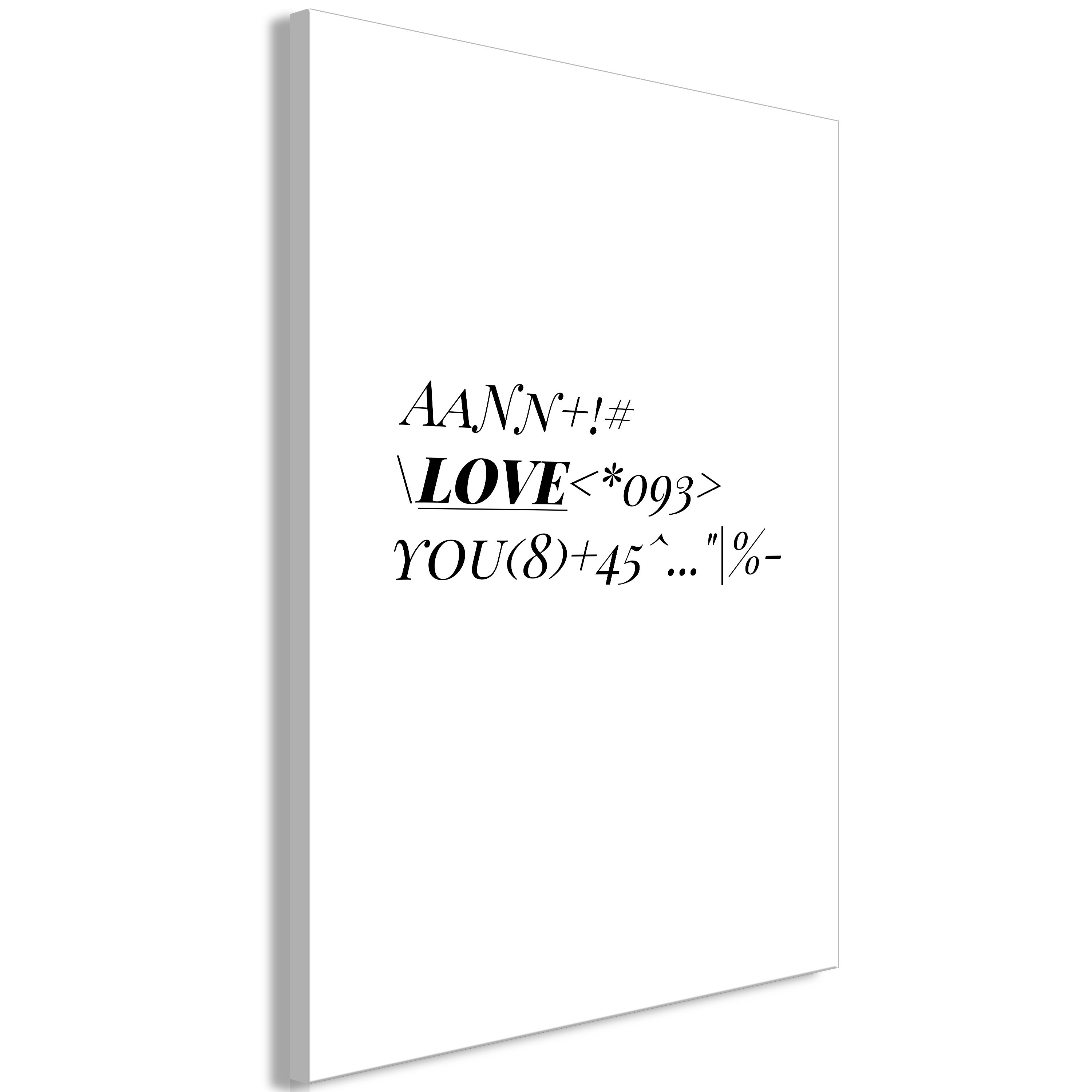 Πίνακας - Love Code (1 Part) Vertical - 40x60 161292869