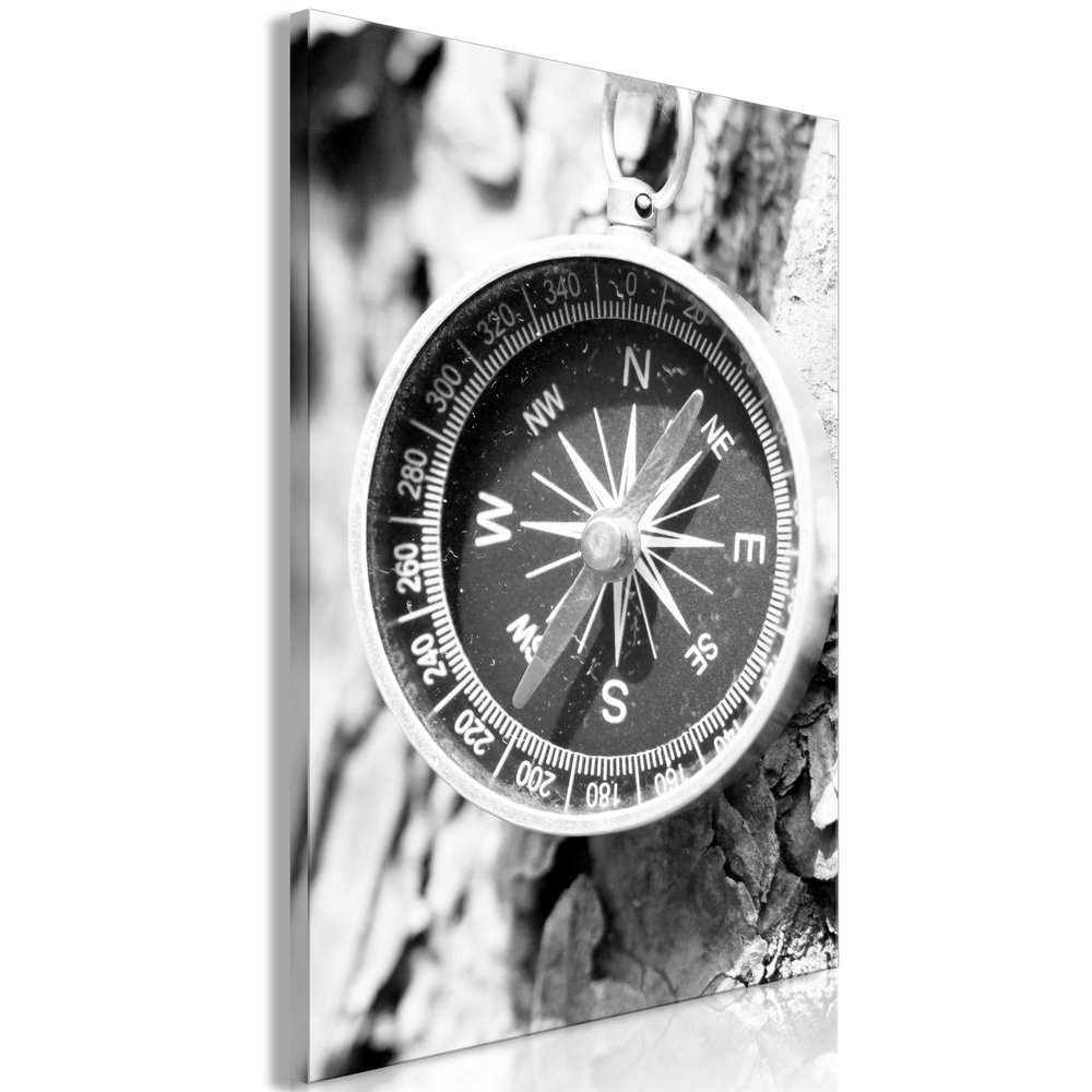 PoliHome Πίνακας - Black and White Compass (1 Part) Vertical - 40x60