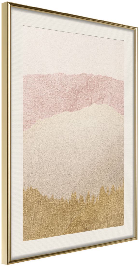 PoliHome Αφίσα - Sound of Sand - 40x60 - Χρυσό - Με πασπαρτού