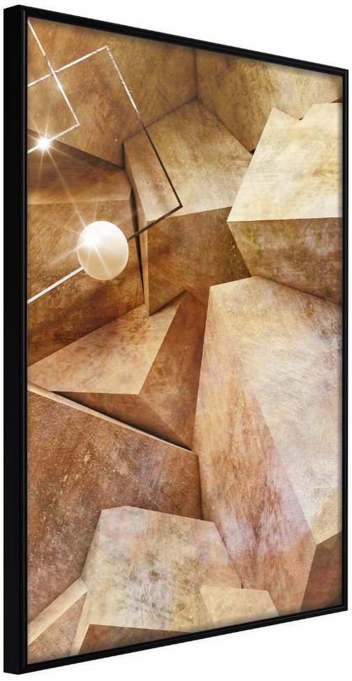 PoliHome Αφίσα - Cubic Rocks - 20x30 - Μαύρο - Χωρίς πασπαρτού