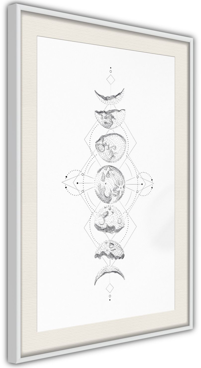 Αφίσα - Silver Globe - 40x60 - Λευκό - Με πασπαρτού 161862589