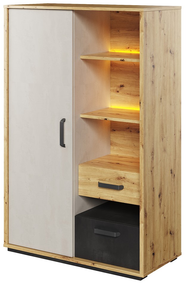 PoliHome Ντουλάπα Qubic 1D2S Γραφείου
